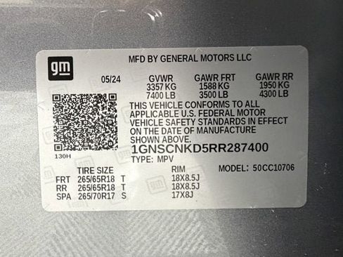 Used 2024 Chevrolet Tahoe LT w/ Max Trailering Package RWD image 16