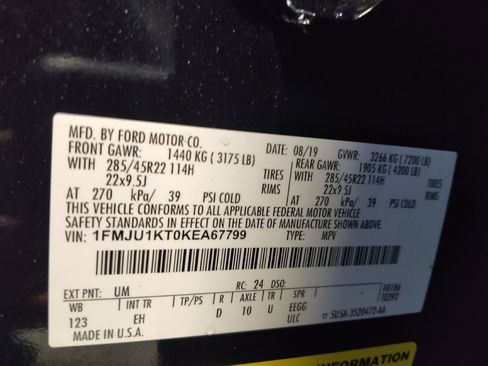 Used 2019 Ford Expedition Limited w/ Equipment Group 302A RWD image 33
