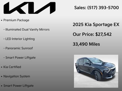 Used 2025 Kia Sportage EX w/ Premium Package AWD/4WD image 7
