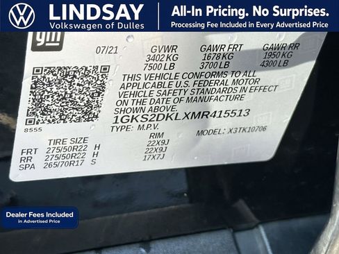 Used 2021 GMC Yukon Denali w/ Advanced Technology Package AWD/4WD image 28