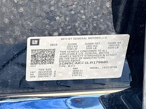 Used 2020 Chevrolet Tahoe LS w/ Enhanced Driver Alert Package RWD image 30
