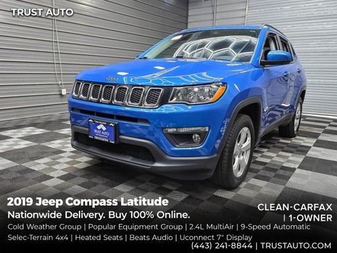Used 2019 Jeep Compass Latitude w/ Popular Equipment Group AWD/4WD image 1