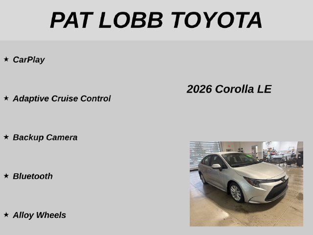 Used 2026 Toyota Corolla LE w/ LE Premium Package FWD image 11
