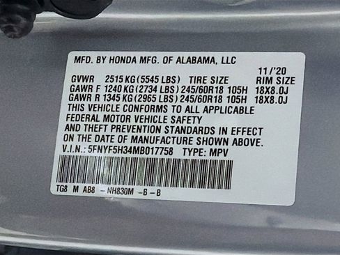 Used 2021 Honda Pilot EX image 32