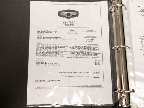 Used 1999 Bentley Continental SC RWD image 3