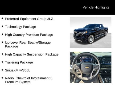 Used 2024 Chevrolet Silverado 1500 High Country w/ High Country Premium Package AWD/4WD image 10