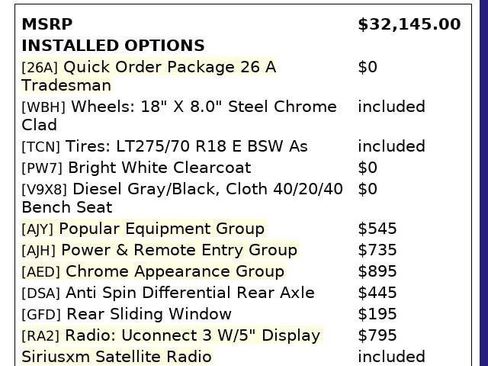 Used 2017 RAM 2500 Tradesman w/ Chrome Appearance Group image 4