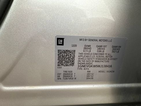 Used 2021 Chevrolet Traverse LT AWD/4WD image 9