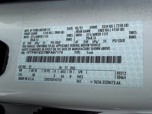 Used 2021 Ford F150 XLT w/ Equipment Group 302A High AWD/4WD image 34