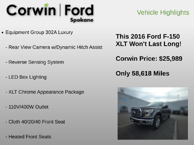 Used 2016 Ford F150 XLT w/ Equipment Group 302A Luxury AWD/4WD image 12