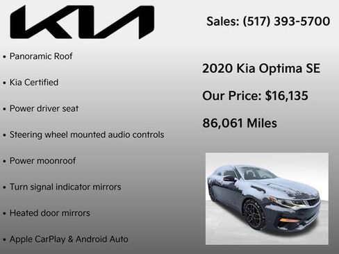 Used 2020 Kia Optima SE image 7
