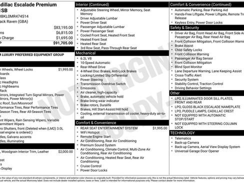 Used 2021 Cadillac Escalade Premium Luxury image 54