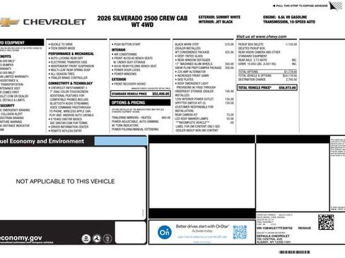 New 2026 Chevrolet Silverado 2500 W/T w/ WT Convenience Package AWD/4WD image 2