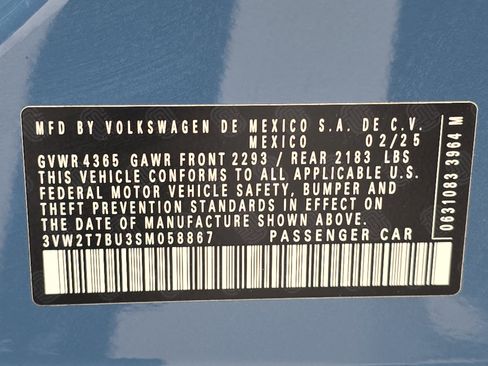 Certified 2025 Volkswagen Jetta GLI Autobahn w/ GLI Black Package image 35