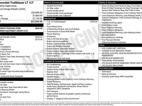 Used 2022 Chevrolet TrailBlazer LT w/ LPO, Blackout Package image 4