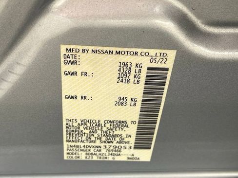 Used 2022 Nissan Altima 2.5 SV FWD image 22