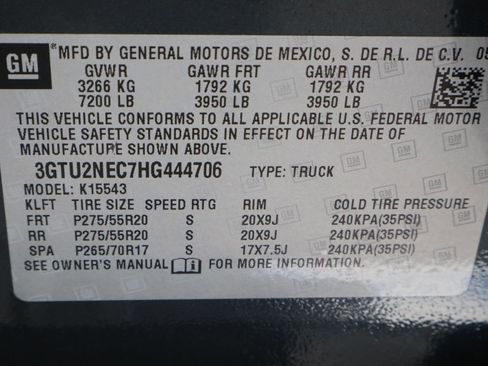 Certified 2017 GMC Sierra 1500 SLT w/ SLT Premium Package AWD/4WD image 33