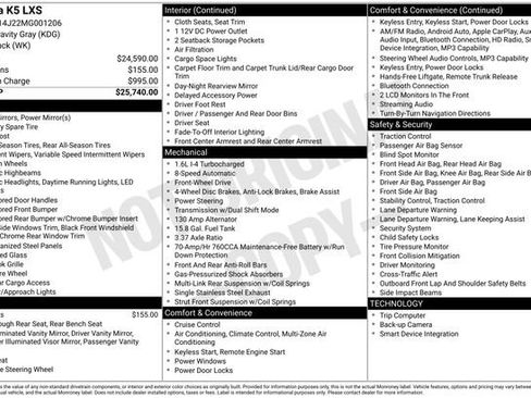 Used 2021 Kia K5 LXS FWD image 9