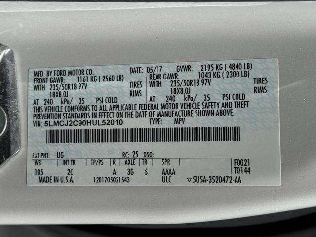 Used 2017 Lincoln MKC Select w/ Select Plus Package FWD image 28