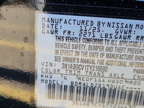 New 2026 Nissan Sentra SV w/ SV Convenience Package image 19