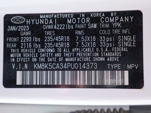 Used 2023 Hyundai Kona Limited w/ Cargo Package image 65