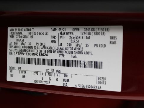Used 2021 Ford F150 Lariat w/ Equipment Group 502A High AWD/4WD image 48
