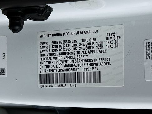 Used 2021 Honda Pilot EX-L image 23