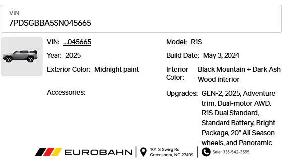 Used 2025 Rivian R1S Adventure Dual AWD/4WD image 34