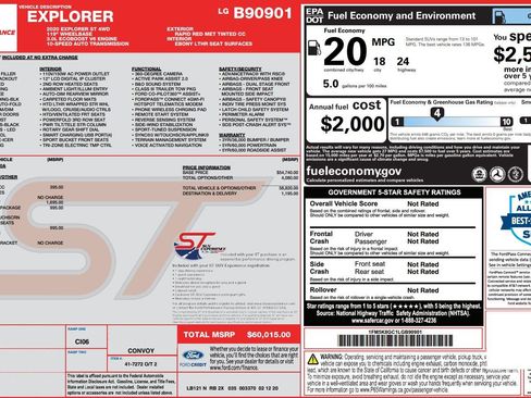 Used 2020 Ford Explorer ST w/ ST Street Pack image 39