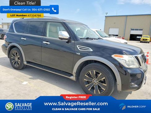 Used 2017 Nissan Armada Platinum w/ Captain Seat Package RWD image 5