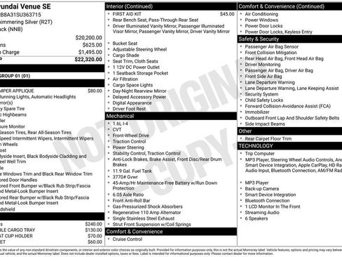 Certified 2025 Hyundai Venue SE FWD image 31