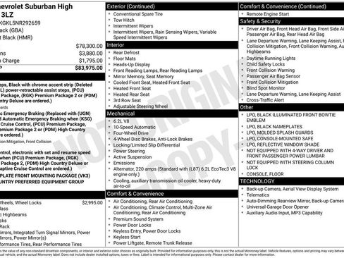 Used 2022 Chevrolet Suburban High Country AWD/4WD image 10