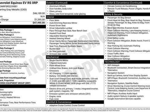 Used 2024 Chevrolet Equinox EV RS FWD image 5