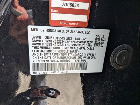 Used 2018 Honda Pilot Touring image 33