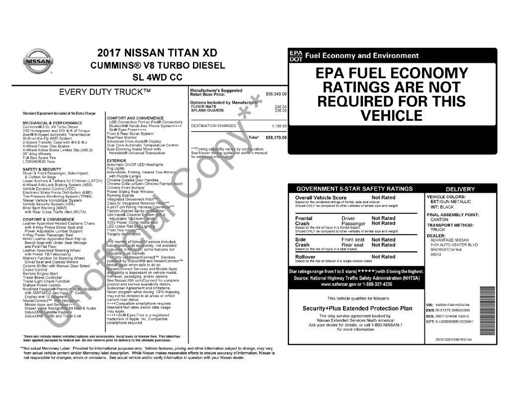 Used 2017 Nissan Titan SL AWD/4WD image 13