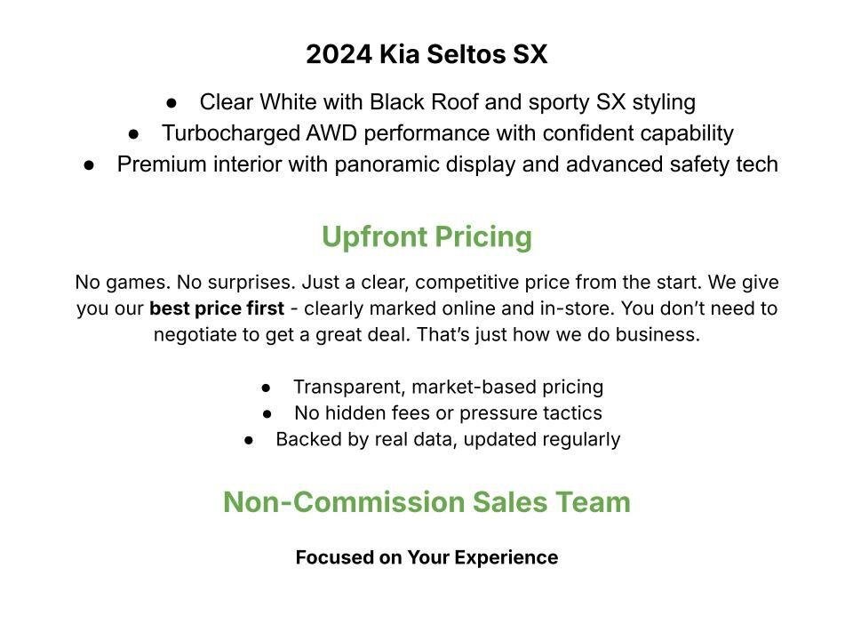 Used 2024 Kia Seltos SX AWD/4WD image 3