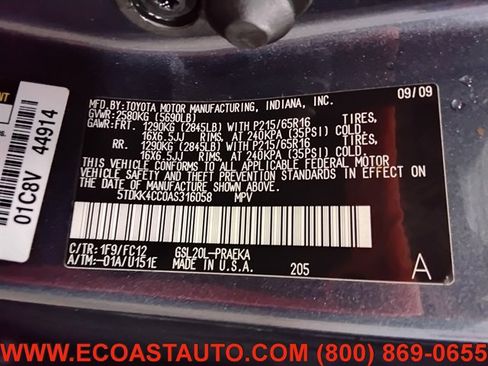 Used 2010 Toyota Sienna LE FWD image 22