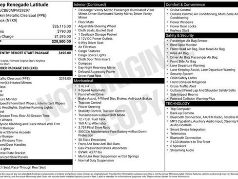 Used 2021 Jeep Renegade Latitude FWD image 10
