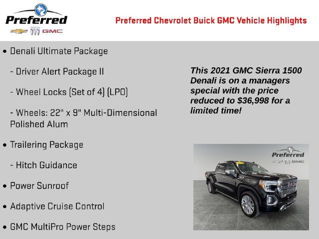Certified 2021 GMC Sierra 1500 Denali w/ Denali Ultimate Package AWD/4WD image 6