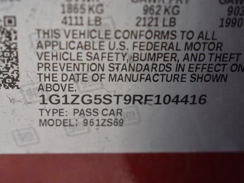 Certified 2024 Chevrolet Malibu RS w/ LPO, Floor Liner Package FWD image 15