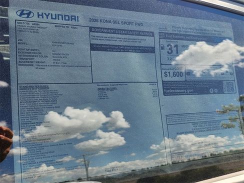 New 2026 Hyundai Kona SEL Sport image 31