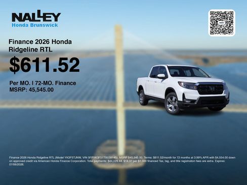 New 2026 Honda Ridgeline RTL image 7