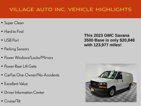 Used 2023 GMC Savana 3500 w/ Driver Convenience Package RWD image 7