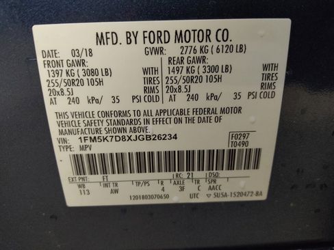 Used 2018 Ford Explorer XLT w/ Equipment Group 202A FWD image 33