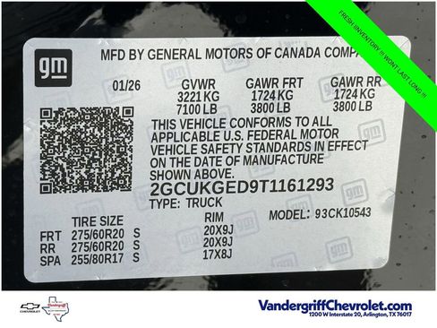 New 2026 Chevrolet Silverado 1500 LTZ w/ LTZ Premium Texas Edition AWD/4WD image 24