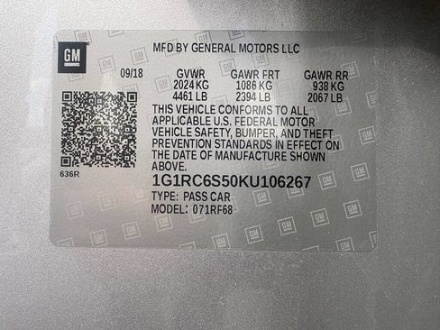 Used 2019 Chevrolet Volt LT w/ Comfort Package FWD image 15