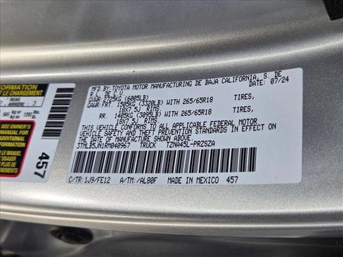 Certified 2024 Toyota Tacoma TRD Sport w/ TRD Sport Upgrade Package image 23