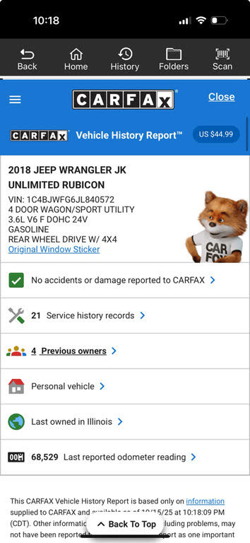 Used 2018 Jeep Wrangler Unlimited Rubicon w/ Dual Top Group AWD/4WD image 37
