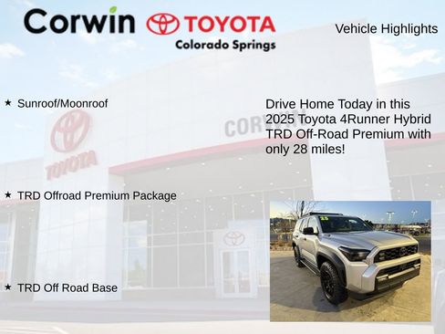Used 2025 Toyota 4Runner TRD Off-Road Premium image 7