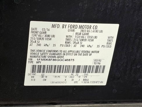 Used 2016 Ford Explorer Limited image 61